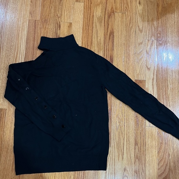 Bailey 44 Women's Kitty Ribbed Turtleneck Sweater Black Size Small - Picture 6 of 7